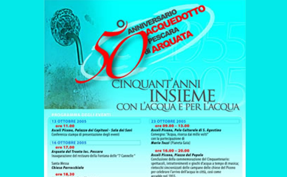 50° anniversario - Acquedotto Pescara di Arquata