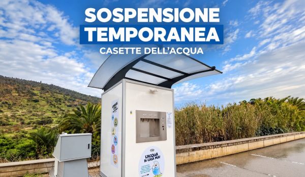 Casette dell’acqua: servizio temporaneamente sospeso